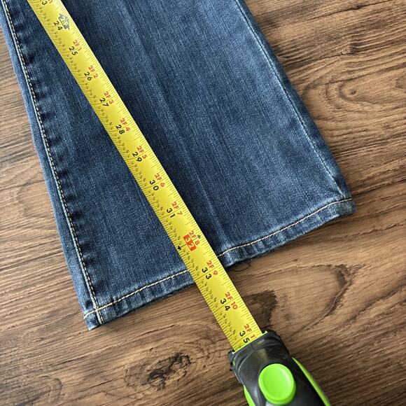 Kut from the Kloth Farrah Baby Bootcut Jeans Womens Sz 4 Mid Rise Medium Wash - Picture 11 of 12